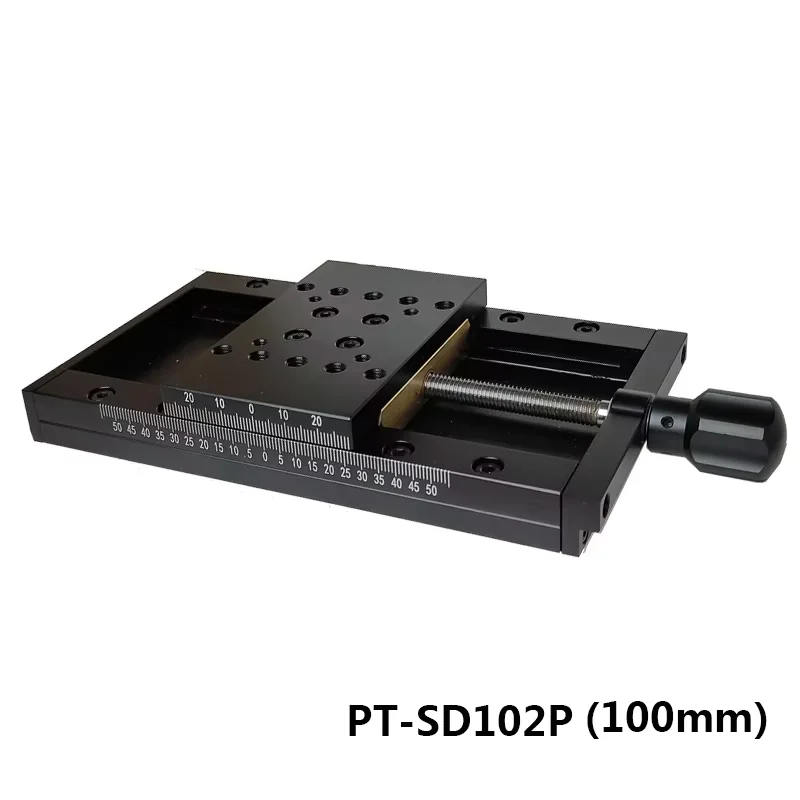 SD409 120Mm Manual Stages Table Manual Lab With Ruler Manual Lab Stage Translation Manual Positioning Stage Stage-image