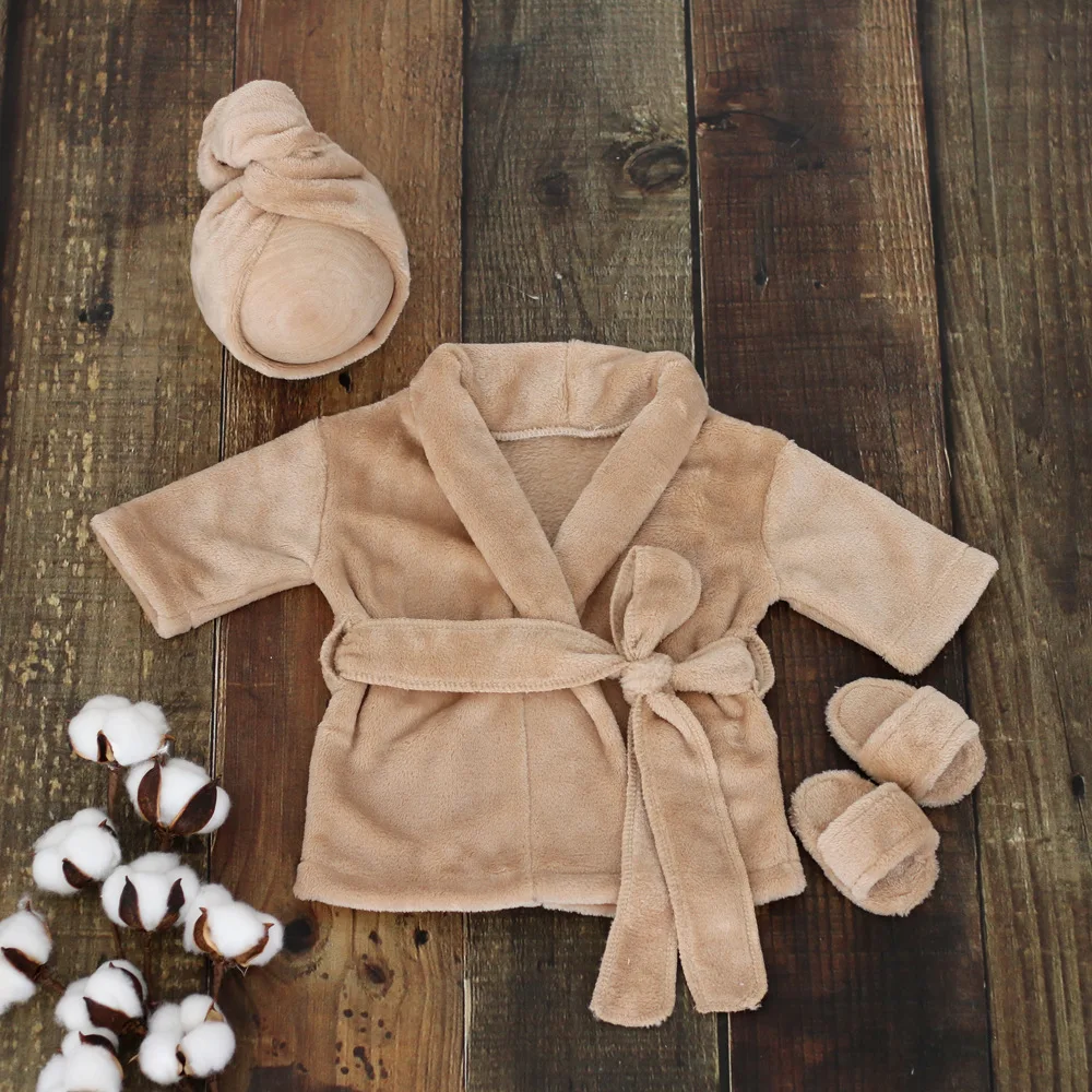 Newborn Photography Bathrobe Baby Sleepwear Unisex Studio Photo Shoot Outfits