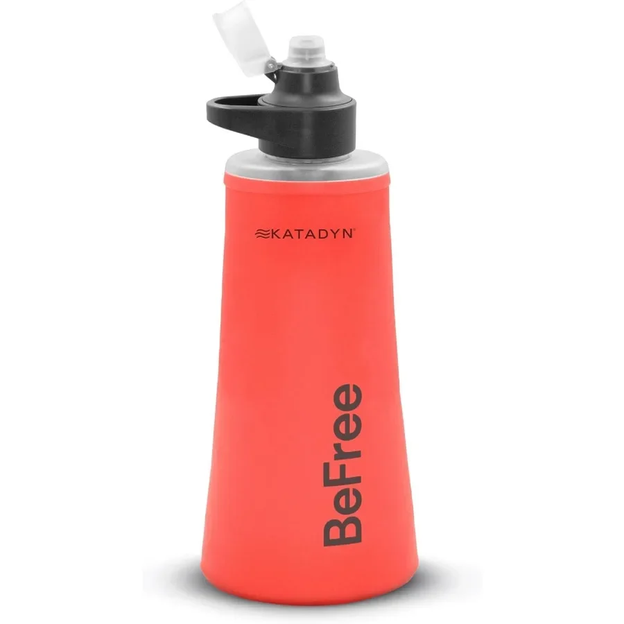 

1.0L Ultralight Collapsible Water Filter Bottle for Hiking Camping Backpacking BPA-Free Tritan Plastic Transparent with