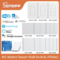 SONOFF M5 Matter Smart Wall Switch Two-way eWeLink-Remote Switchman Voice Control Works with Alexa Google Apple Home Smartthings