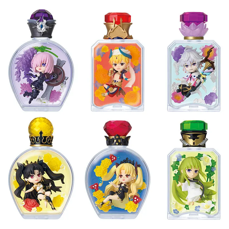 Re-Ment Authentic Fate Fgo Flor Garrafa de Vinho Série Caixa Cega Brinquedo Colecionável Matthew Gilgamesh Merlin Decoração Presentes