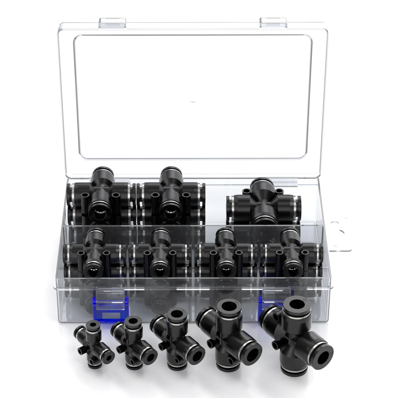 kit-de-encaixe-pneumatico-pza-caixa-preta-4mm-6mm-8mm-10mm-12mm-diametro-externo-do-tubo-de-mangueira-ar-rapidamente-plug-conector-de-quatro-vias