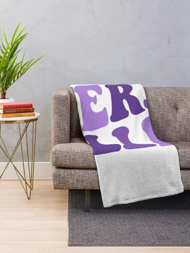 emerson - groovy warped font Throw Blanket Decoratives funny gift decorative Blankets