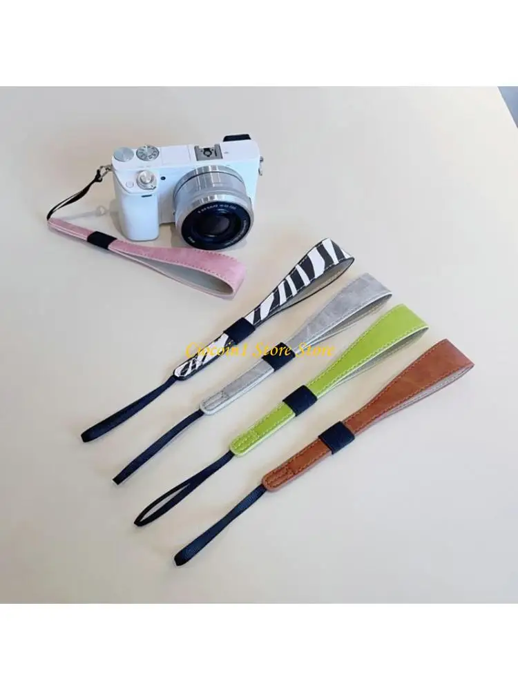A3PC Secure PU Wrist Strap for M6 M50II XS10 ZV1 A6400 Cameras Safety Strap Adjustable Fit and Comfortable