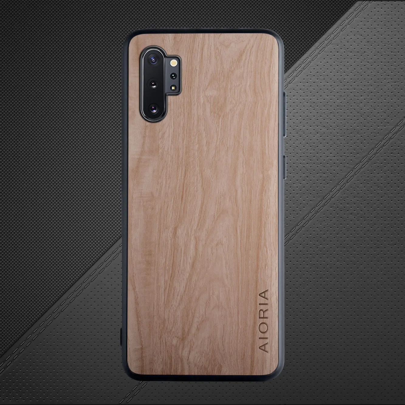 Funda para Samsung Galaxy Note 10 Lite Plus Coque patrón de madera Piel de cuero suave TPU ligero teléfono cubierta trasera Funda