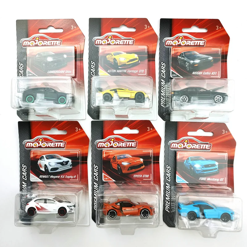 Majorette Premium Cars NISSAN GTR GT86 Dodger Mitsubishi Lamborghini 1/64 Die-cast Model Collection Toy Vehicles