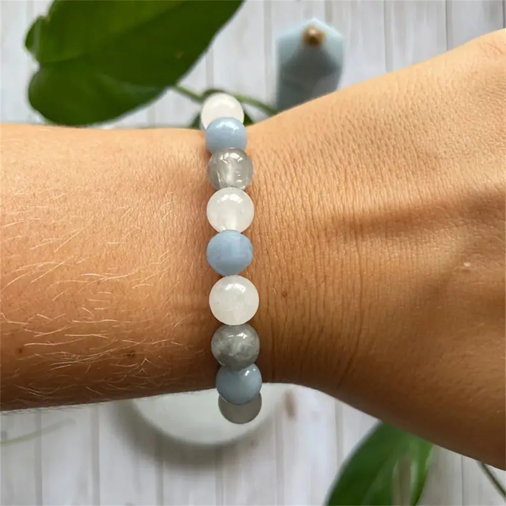 Inner Peace Emotional Regulation Bracelet - Natural Crystal Stretch Beaded Bracelet, an Elegant Jewelry Gift