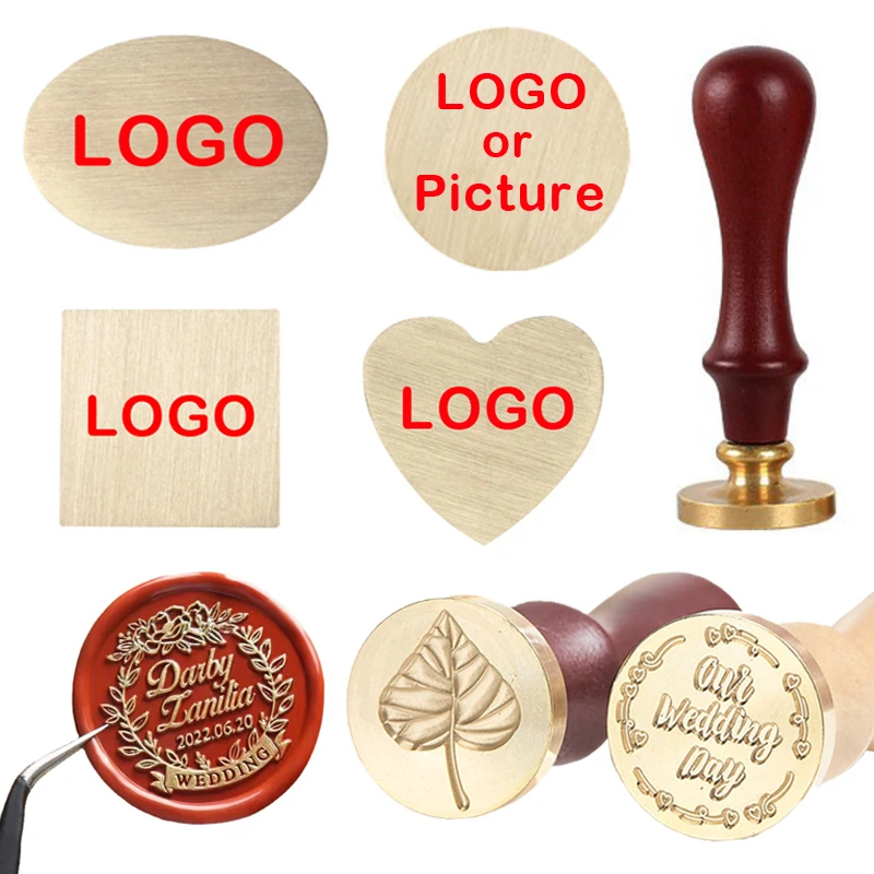 Customized LOGO Seal Stamp Wax Sealing Personalized Custom Wedding Party Name Initials Wax Seal DIY Scrapbook Seal Envelop Gift