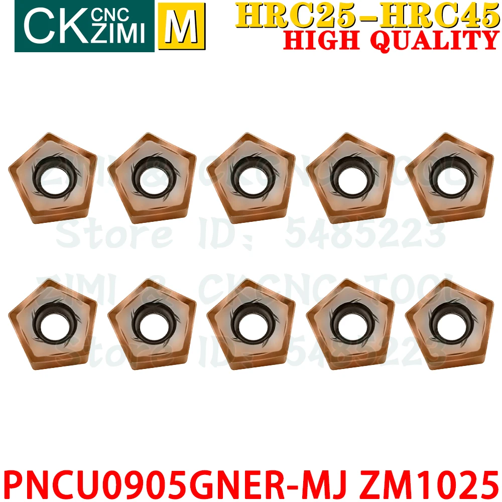 PNCU0905GNER-MJ ZM1025 PNCU 0905GNER MJ Carbide Inserts Fast Feed Milling Inserts CNC Indexable Heavy Face Cutting Milling Tools