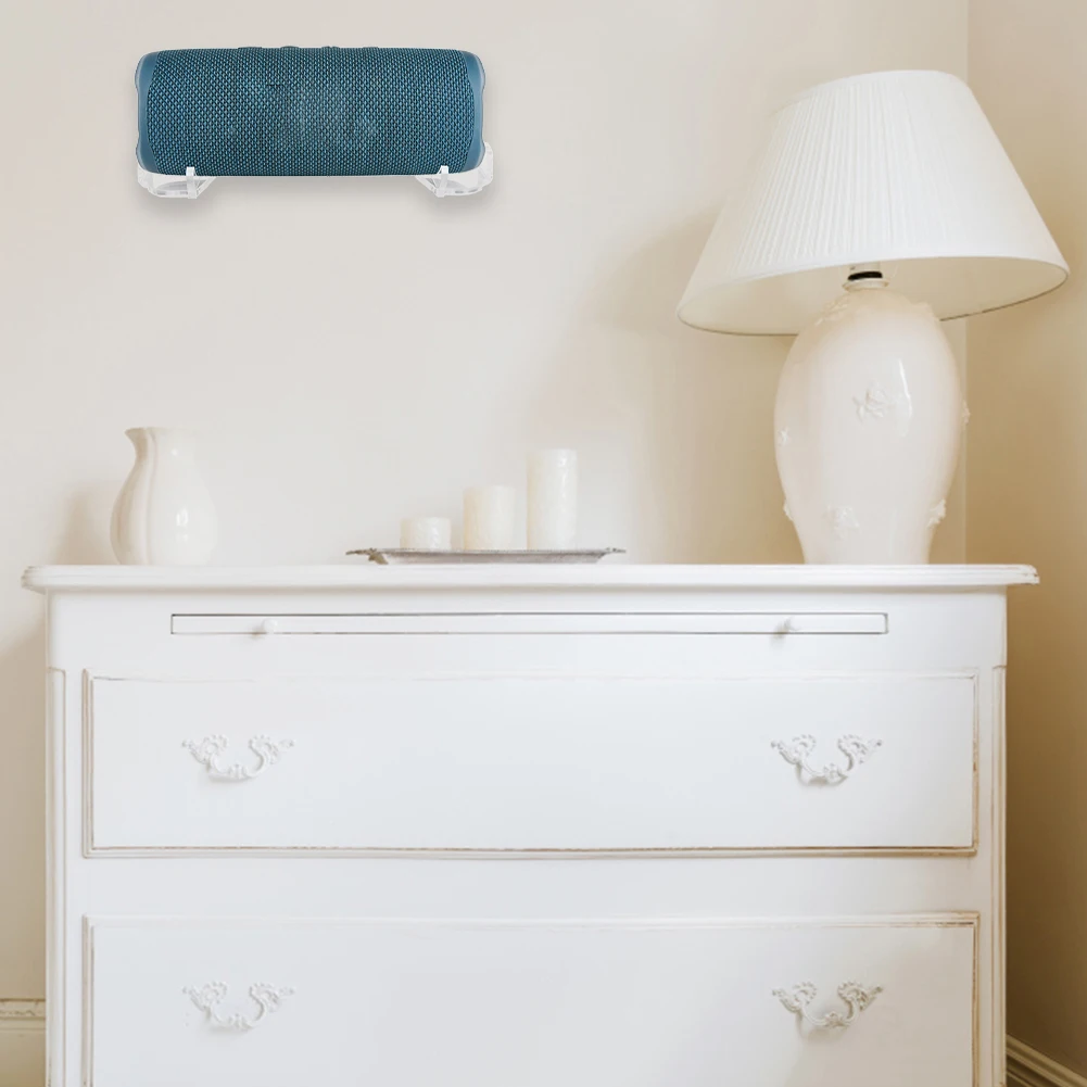Wall Mount Bracket Speaker Mounting Bracket Acrylic Audio Wall Storage Bracket Display Shelf for Flip 4/5/6 Portable Speaker