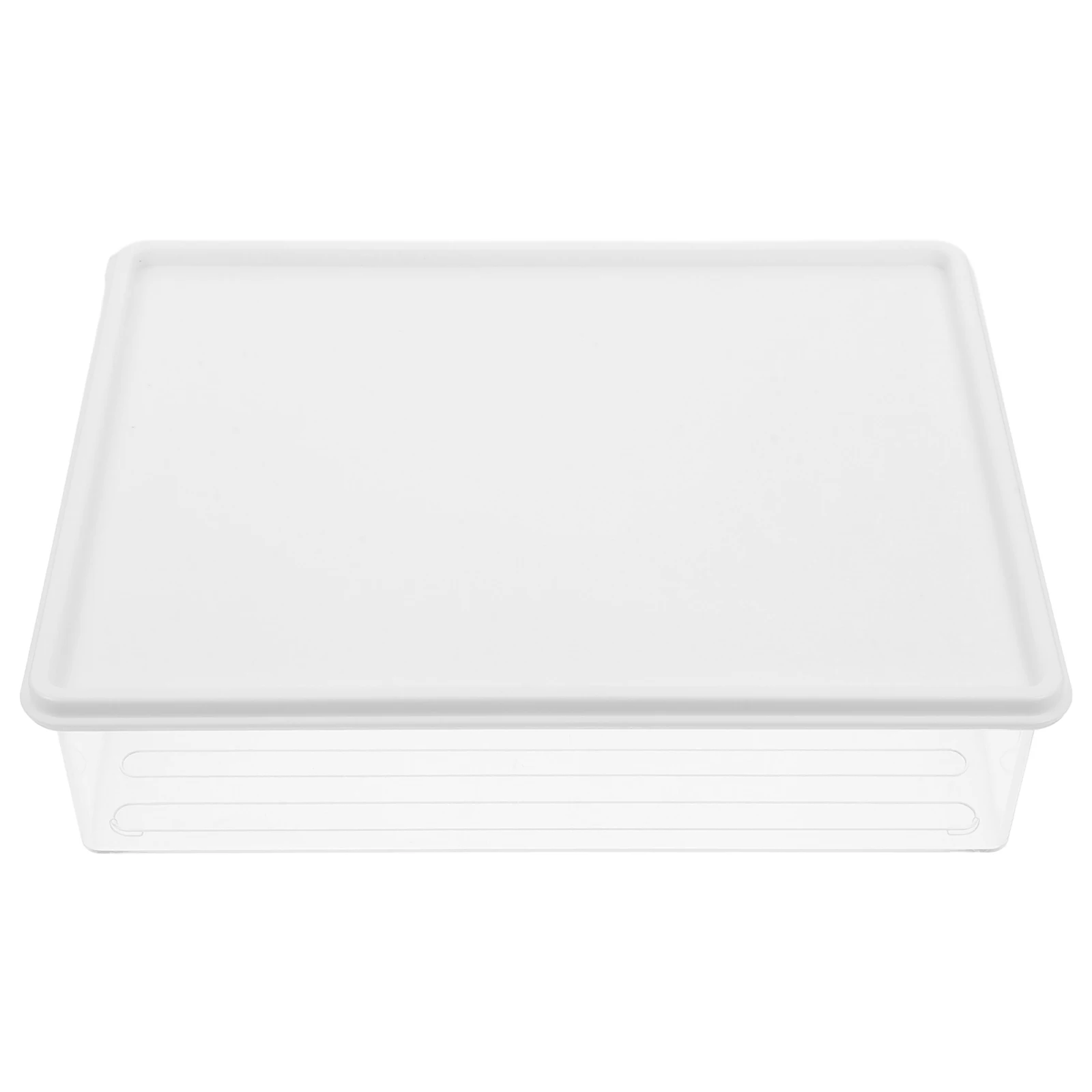 

1pc Refrigerator Storage Box Transparent Food Organizer Bins with Lid Stackable Fruit Vegetable Container Snack Tray for Fridge