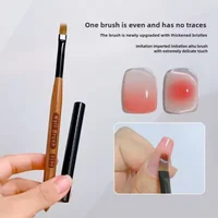 Pinceau de Nail Art Dégradé, Stylo Acrylique Ombre pour Ongles, Pinceaux DIY pour Gel UV, Peinture, Dessin de Fleurs, Outils de Manucure pour Salon 3
