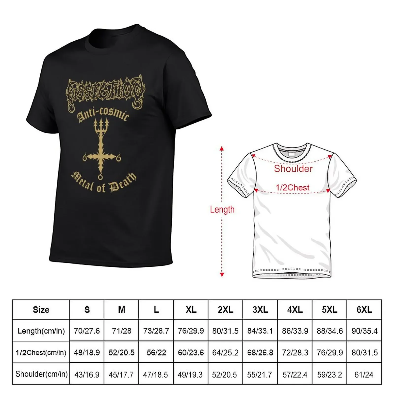 DISSECTION BAND T-Shirt summer clothes plus sizes vintage anime shirt luxury clothes men