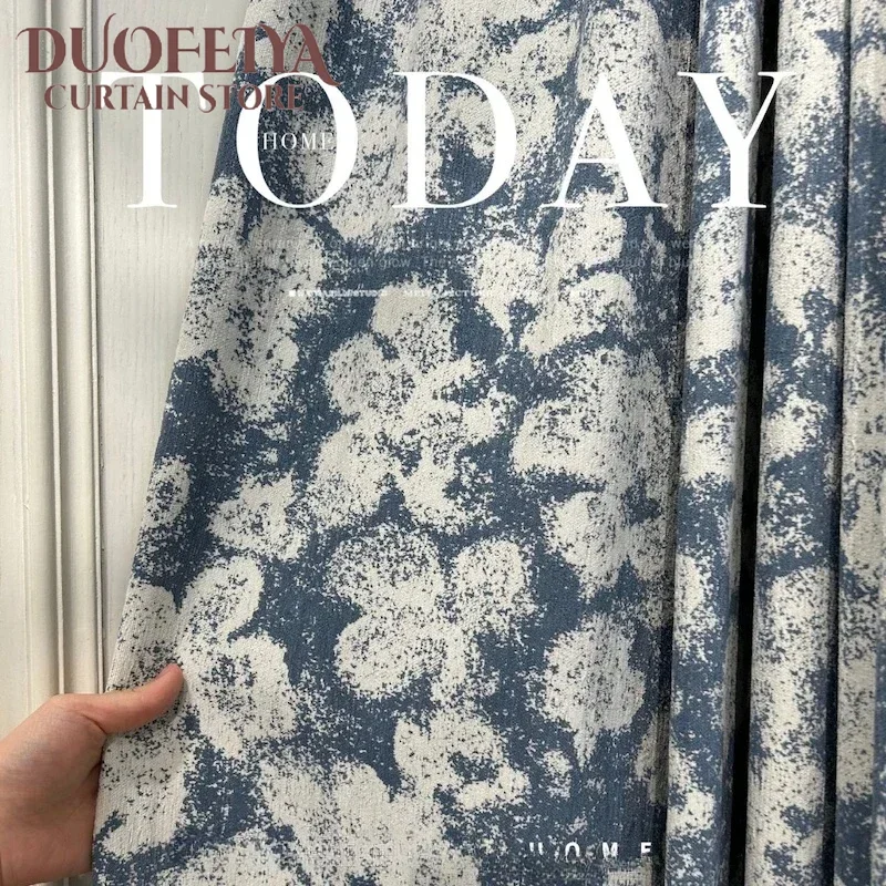 

French Medieval Romantic Jacquard Chenille Blackout Curtains for Living Dining Room Bedroom American Custom Size Decor Drapes
