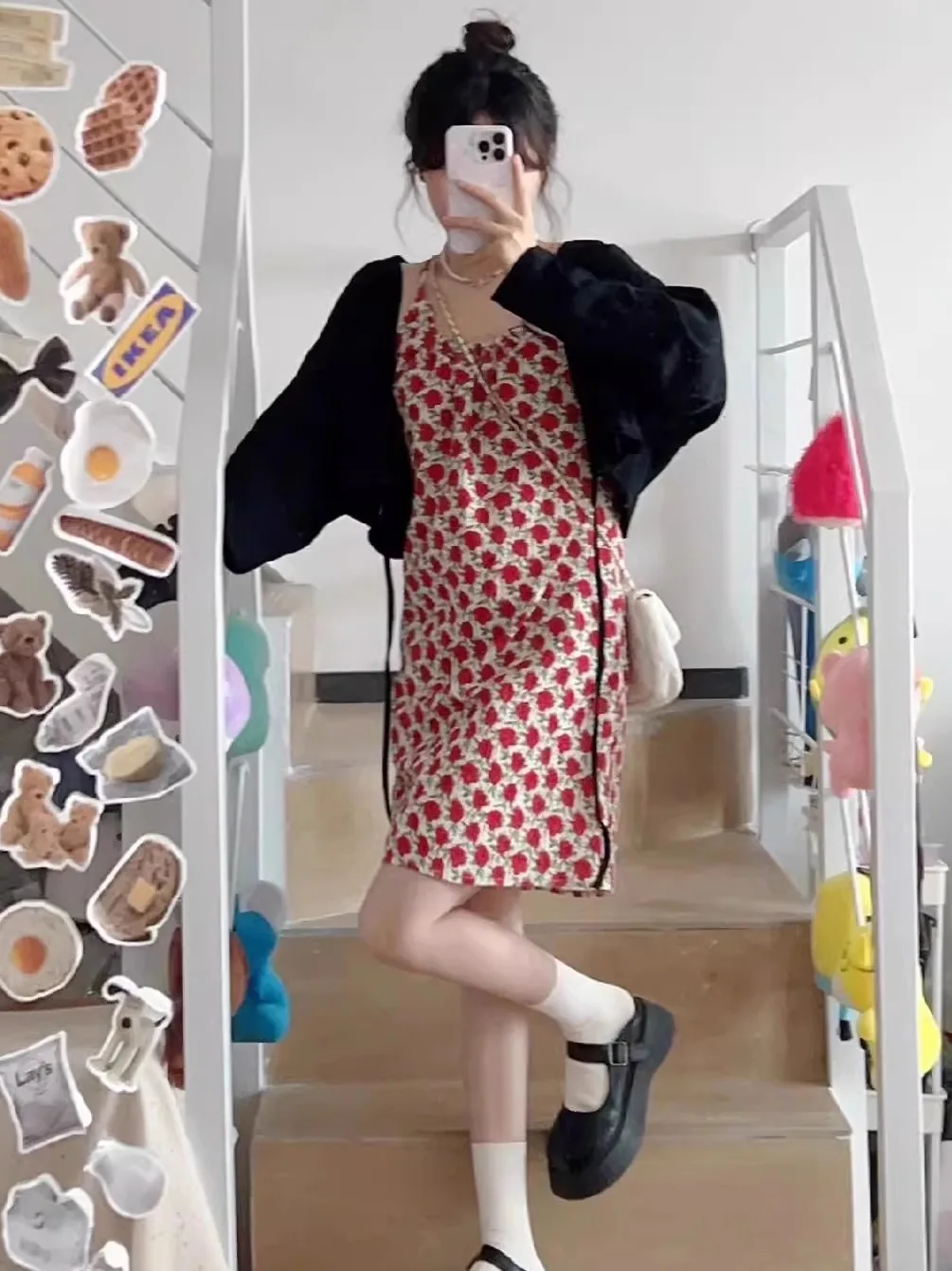 Falda ortopé adelgazante con estampado Floral dulce y picante para mujer, novedad de verano, Sle Pure Desire, talla pequeña, que cubre carne