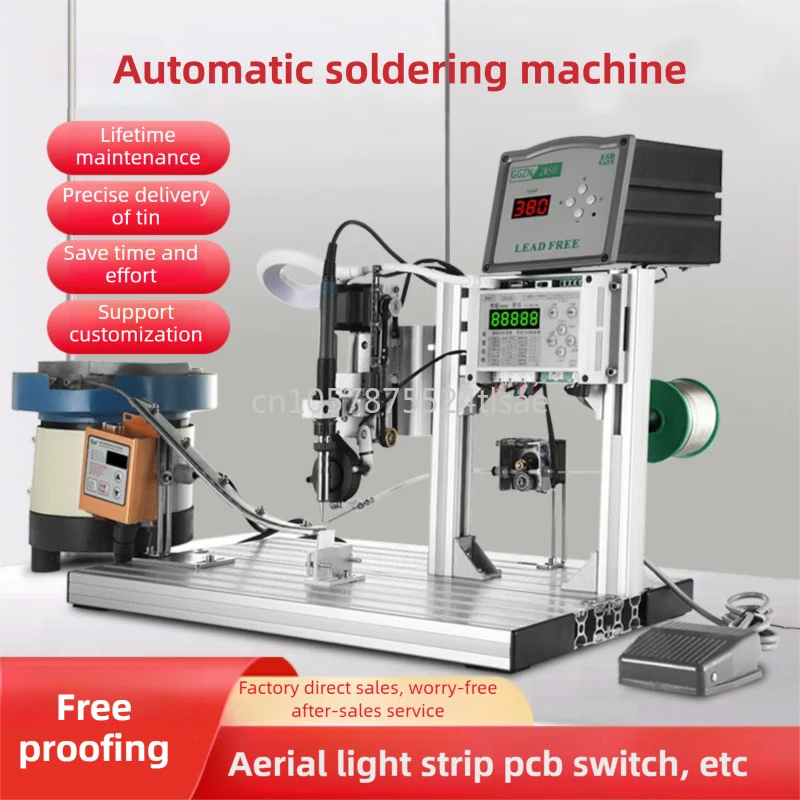 150W Semi Automatic 2 Welding Modes Slant/Vertical Soldering Station Wires Welding Equipment DC15V 3A Spot Welder Machine