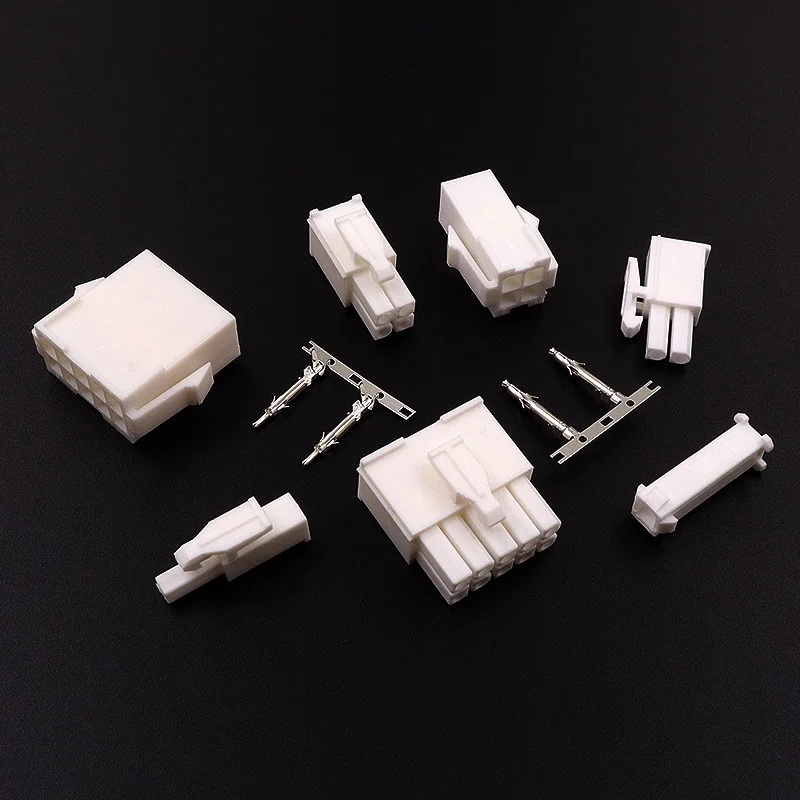 FL4.14mm 1/2/3/4/6/8/9/10/12 Pin Automotive 4.14 Electrical Wire Connector Male Female Cable Terminal Plug Kits Motorcycle Car