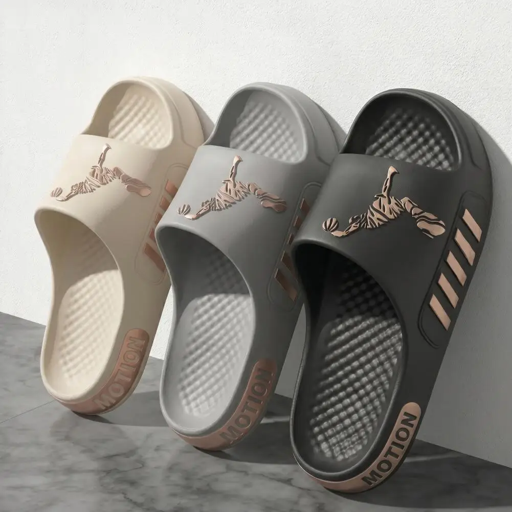 Men's Contrasting Color Thick Bottom EVA Slippers Are Non Slip and Comfortable for Professional Indoor and Outdoor Wear view 6