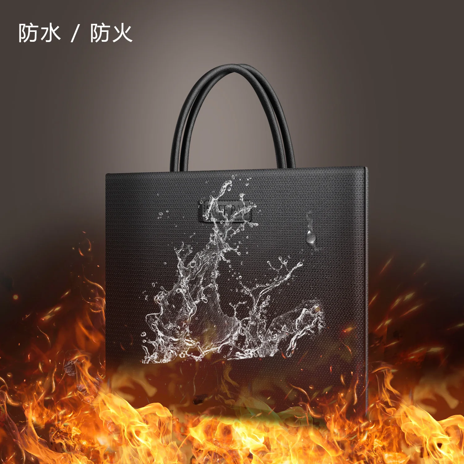 Portable Three-dimensional Silicone Fireproof Document Bag Financial File Information Fireproof Bag Fireproof Bag