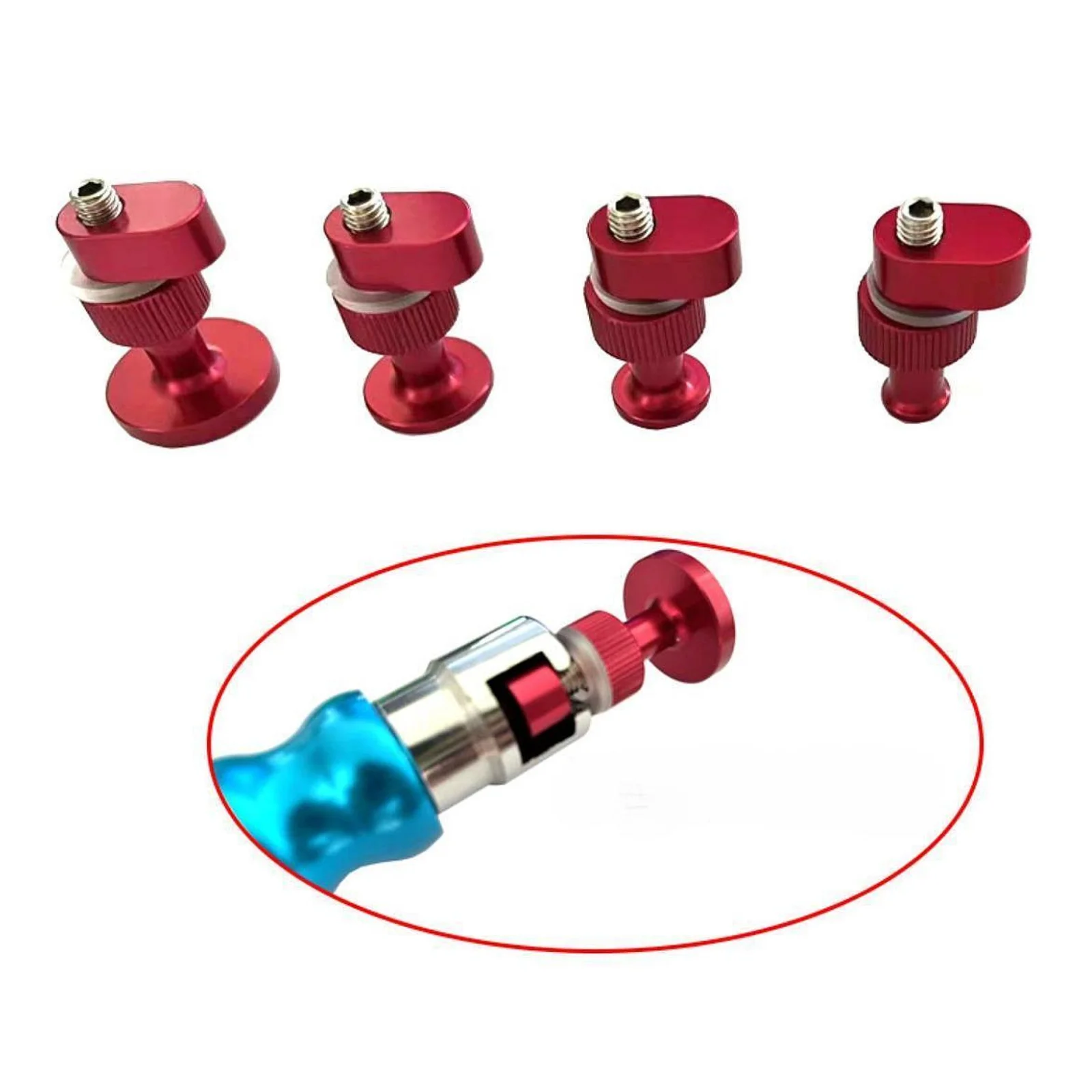 

4Pcs Car Dent Pulling Tabs Dent Remover Tabs 25mm 20mm 15mm 10mm Auto Paintless