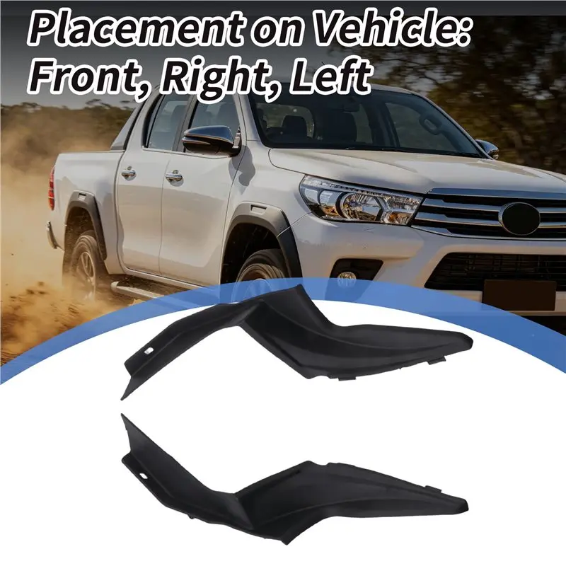 A82M-Front Windshield Wiper Seal Cover Front Windshield Fender Seal Cover Wiper Seal Cover For Toyota Hilux 53866-0K050 53867-0K