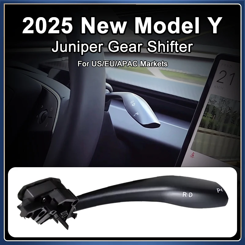 

EV Components Shift Lever with Paddle Shifters Column Shifter for Tesla Model Y Juniper 2025-2026 adapted for US EU APAC Markets