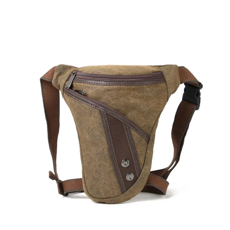 Torba motocyklowa na nogę Biker Fanny Packs dla mężczyzn Wodoodporny jeździec Tactical Messenger Outdoor Casual Sports Belt Hip Phone Purse — zdjęcie 2