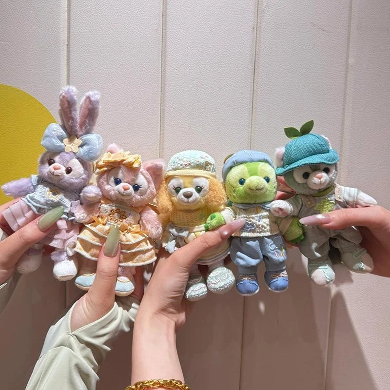 

Cute Plush Natural Color Series Linabell Stellalou Duffy Pendant Doll Messenger Bag Small Pendant Key Chain Heart Gifts