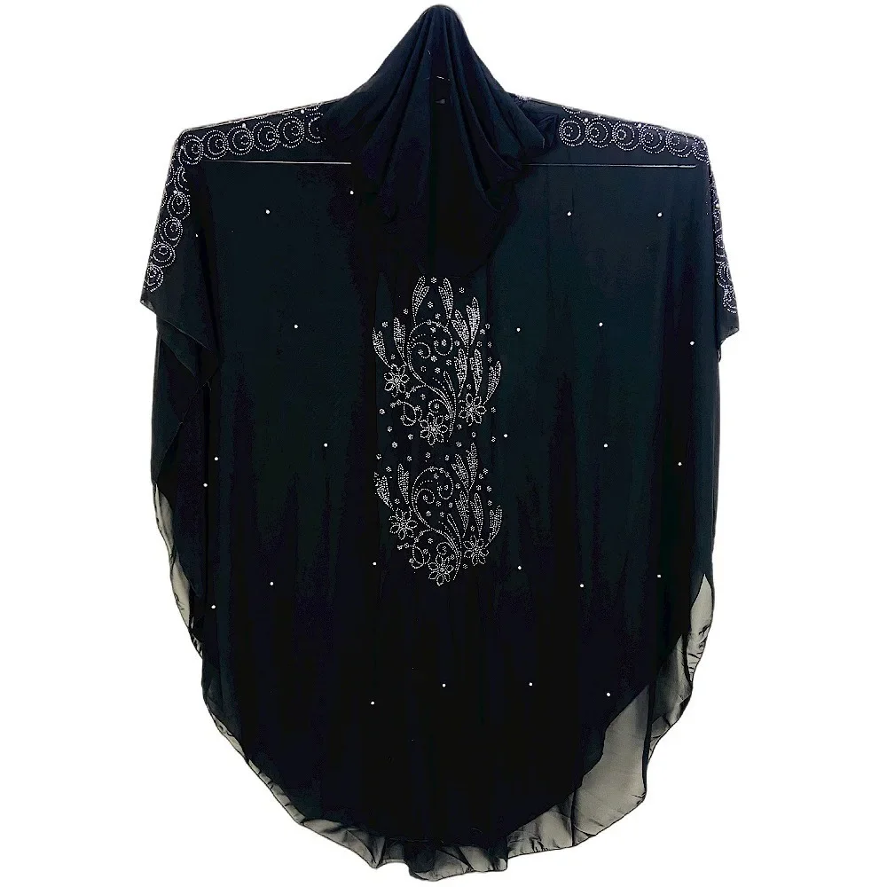 Djellaba Diamanti Perline Marocchino Caftano Donne Abiti Africani Con Cappuccio Abaya Kimono Boubou Robe Dashiki Abito Abito Da Sera Caftano
