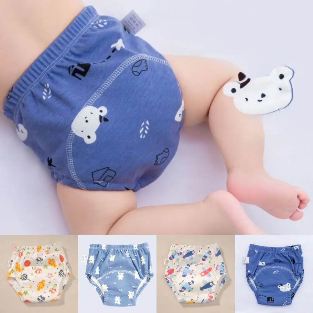 High-quality Reusable Training Pants Waterproof Cotton Panties Soft Washable Diapers Baby Kids