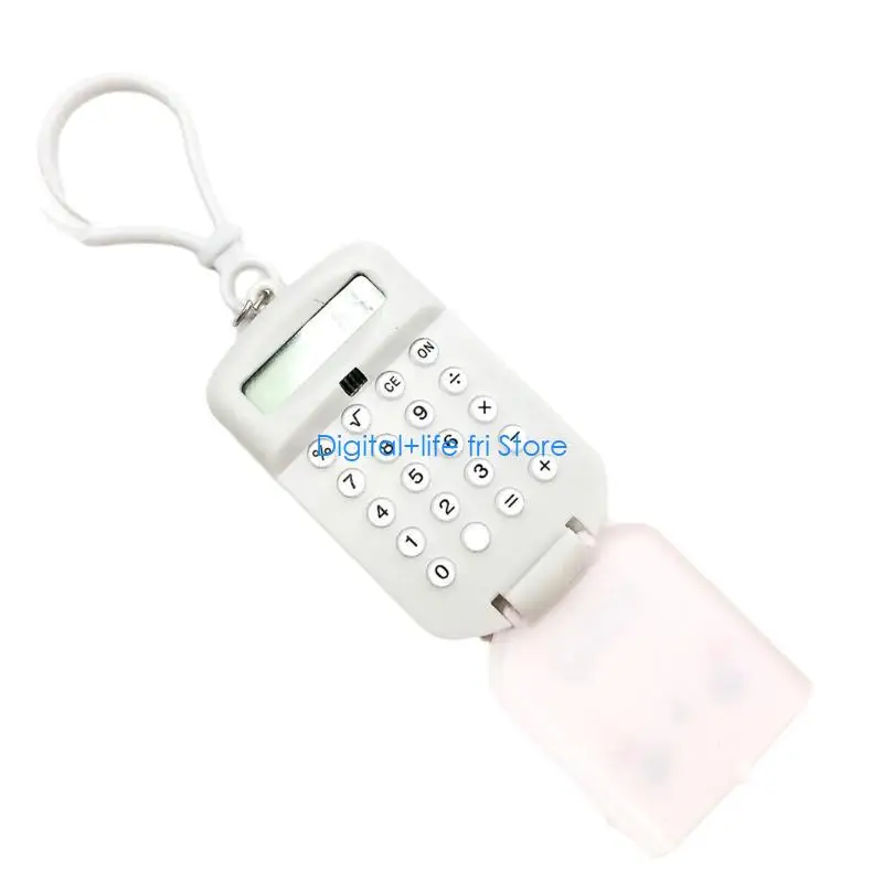 E06D User Friendly Calculator Keychain Pocket Calculator Practical Gift