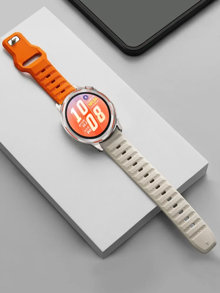 20mm 22mm Silicone Band for Huawei Watch Runner 2/GT6/5/4/3 Pro 46mm Breathable Sports Bracelet Amazfit Active 3/2/Max/Balance 2