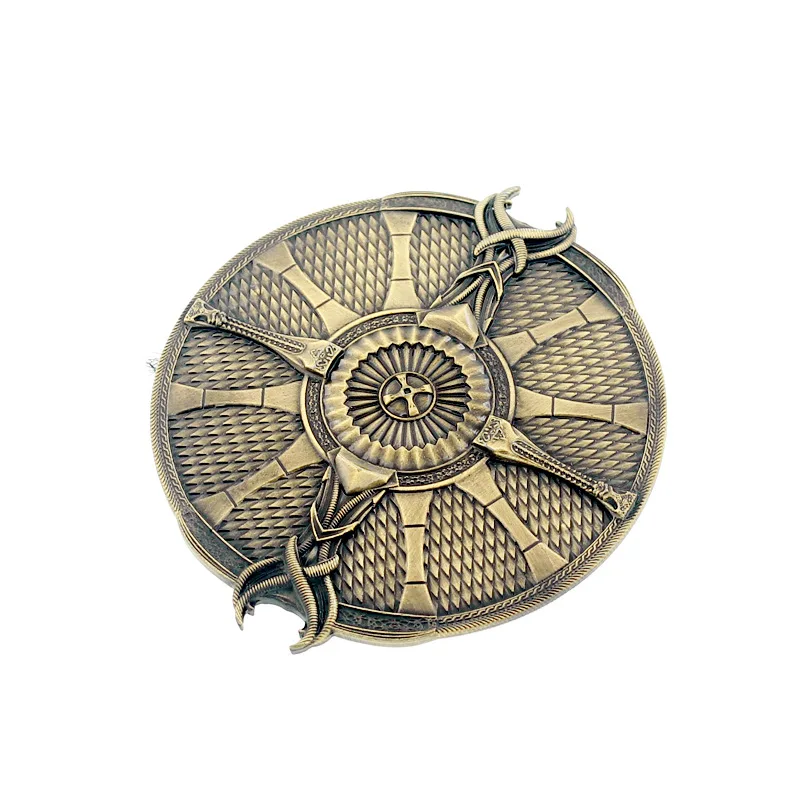 10 cm/3.93 pollici God of War Guardian Shield Kratos Periferiche di gioco Attrezzatura protettiva in metallo Modello di arma Ornamento da tavolo Giocattolo regalo