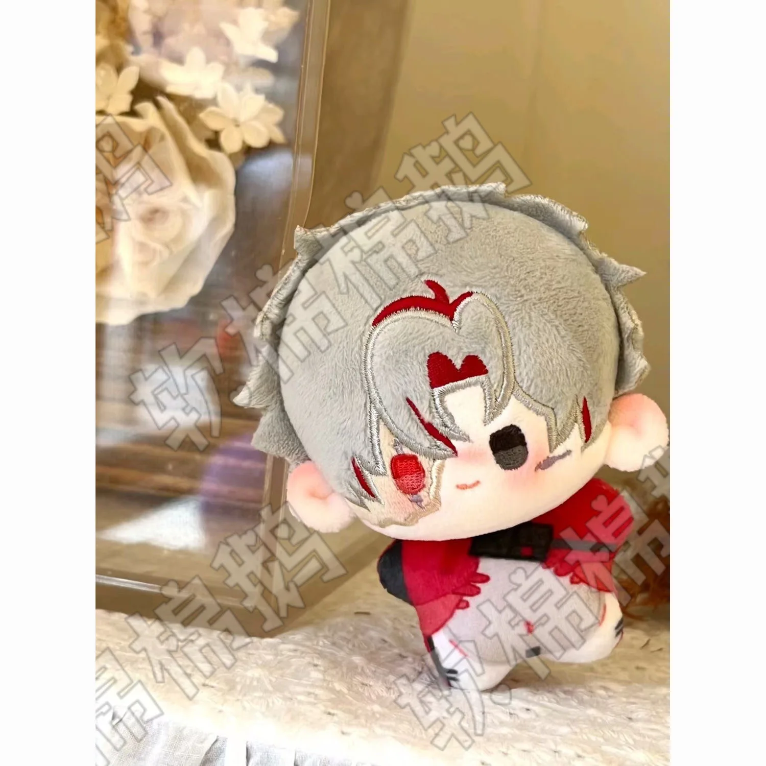 Mingchao 10 سنتيمتر المطبوعة ندبة تأثيري سمة أفخم دمية الإبداعية هدية التائه دمية