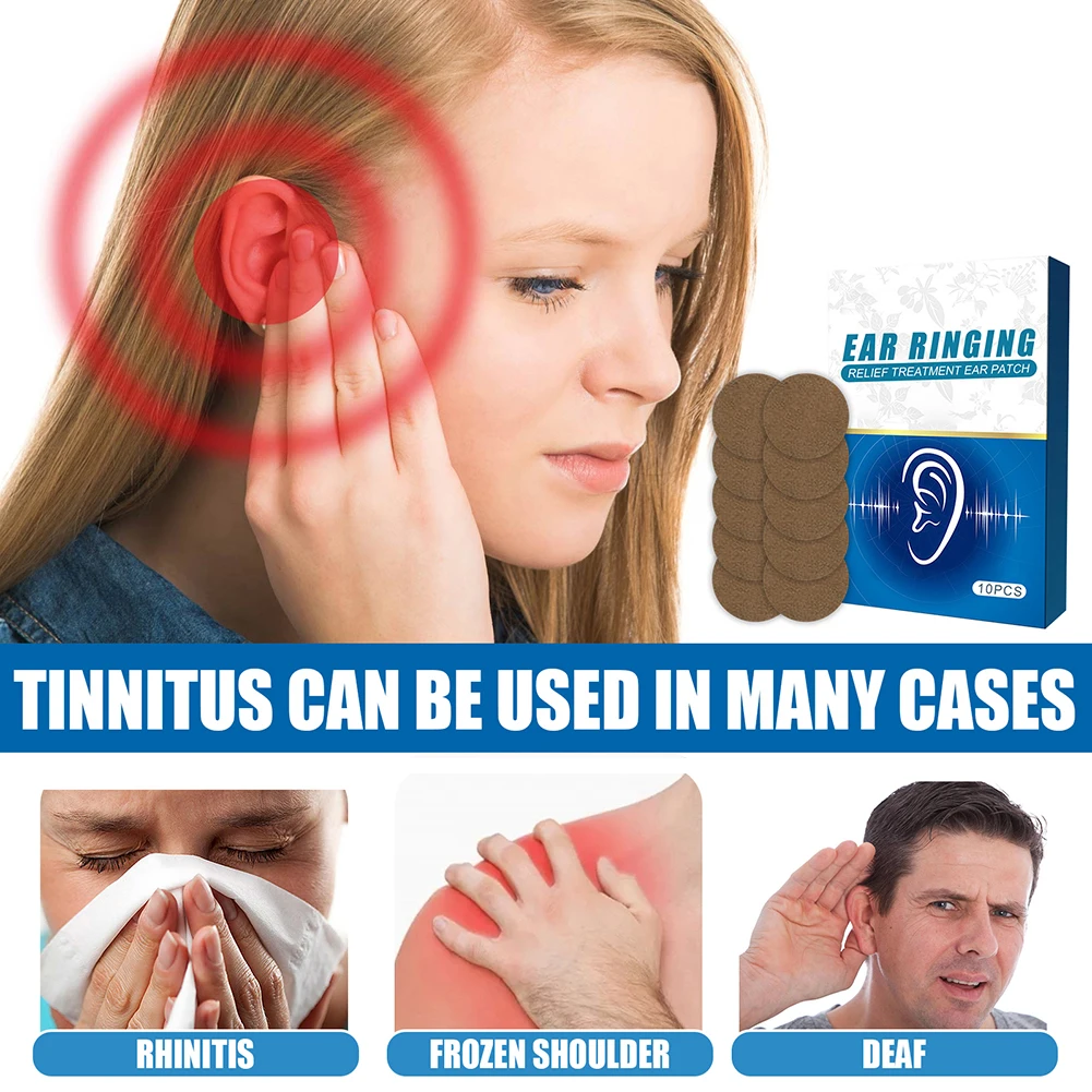 20/10Pcs Ear Tinnitus Treatment Tinnitus Patches For Ear Pain Protect Hearing Loss Sticker Natural Herbal Plaster Health Care