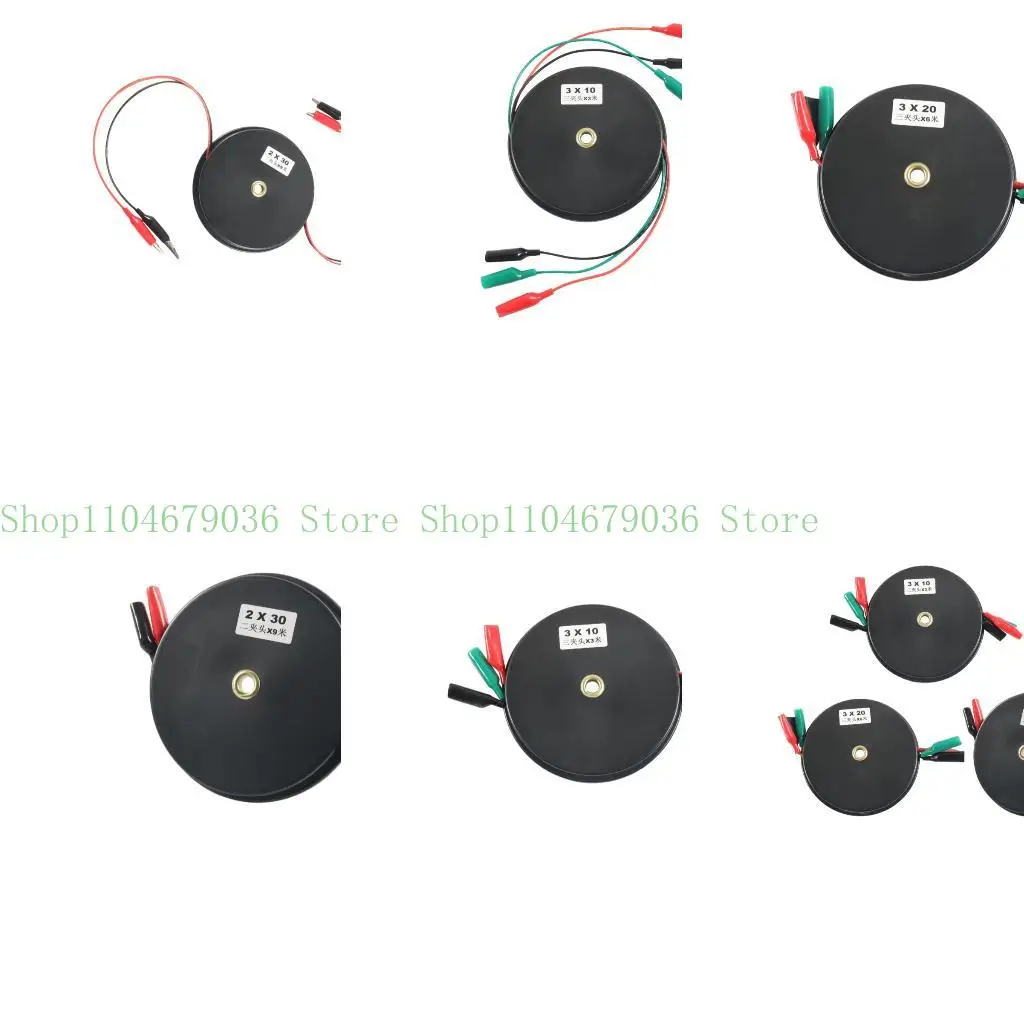 

652f Выдвижной автомобильный диагностический кабель три зажима ABS 18AWG Провод тестирования