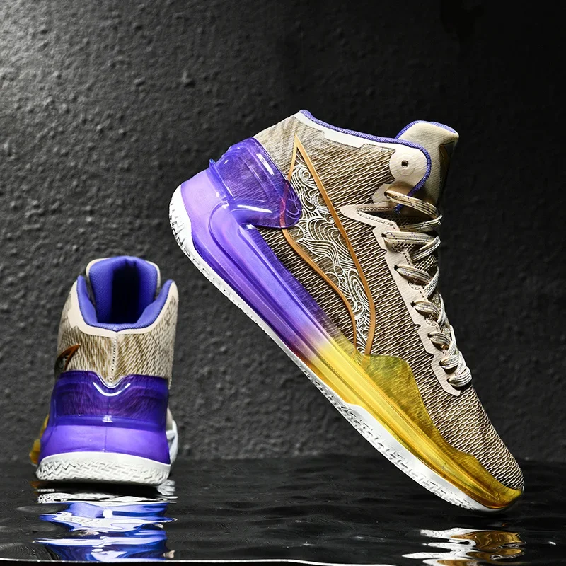 

Мужские баскетбольные кроссовки, уличная спортивная обувь, мужские модные кроссовки, износостойкая баскетбольная обувь на резиновой подошве, унисекс, 36-45