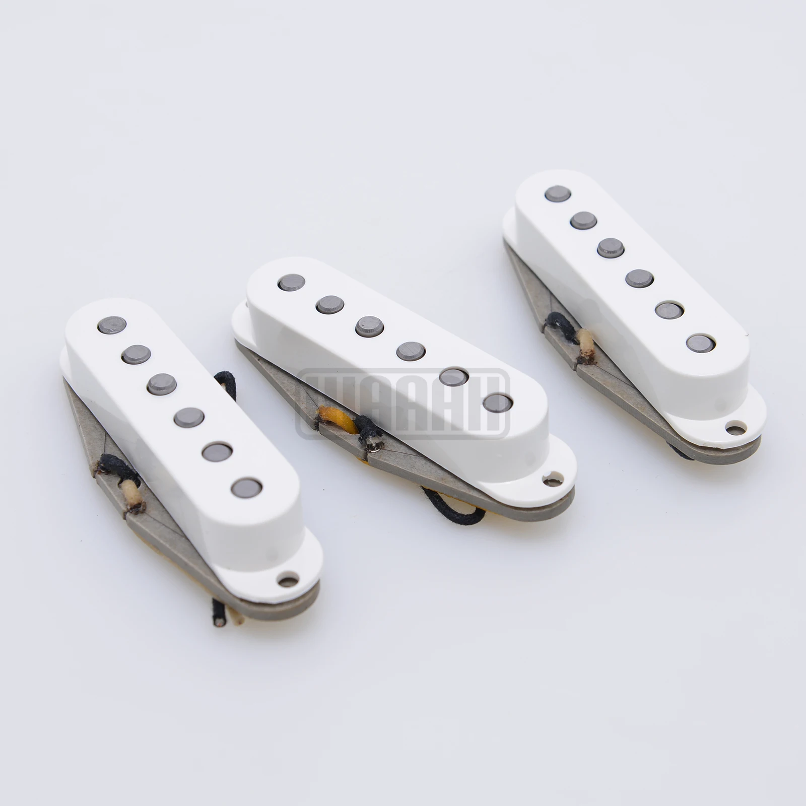 Vintage Waaah V70 SSS Handwound Alnico 5 Single Coil Guitar Pickups Grey Bottom Plate HSS Double Coil Pickup Guitar Parts