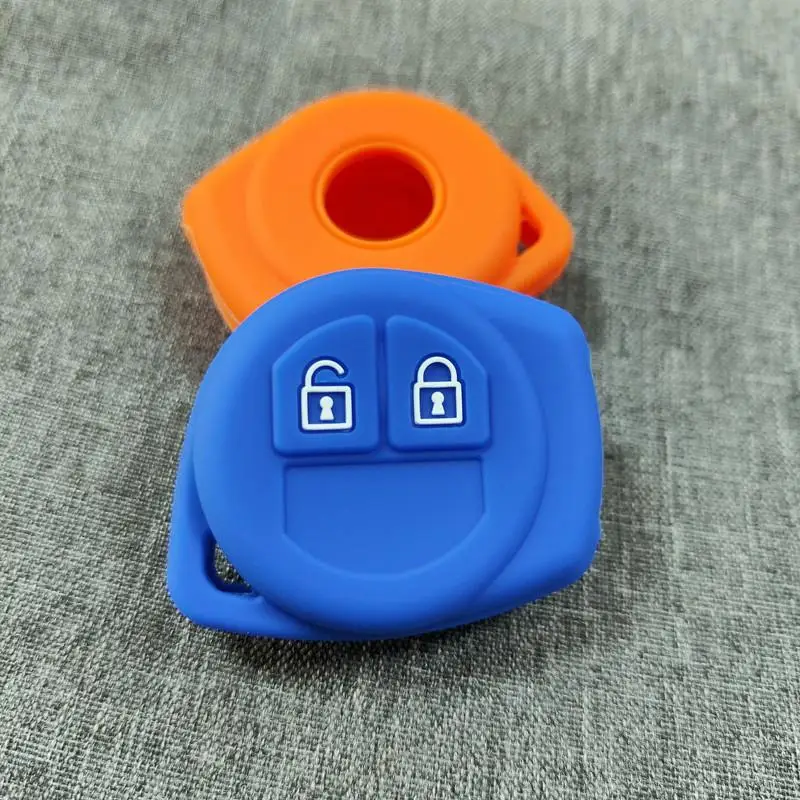 

。 Новый силиконовый чехол-держатель для 2-кнопочного автомобильного ключа-брелока (1 шт.) для Suzuki Esteem, Baleno, SX4, Grand Vitara, Jimny, Liana, Ignis