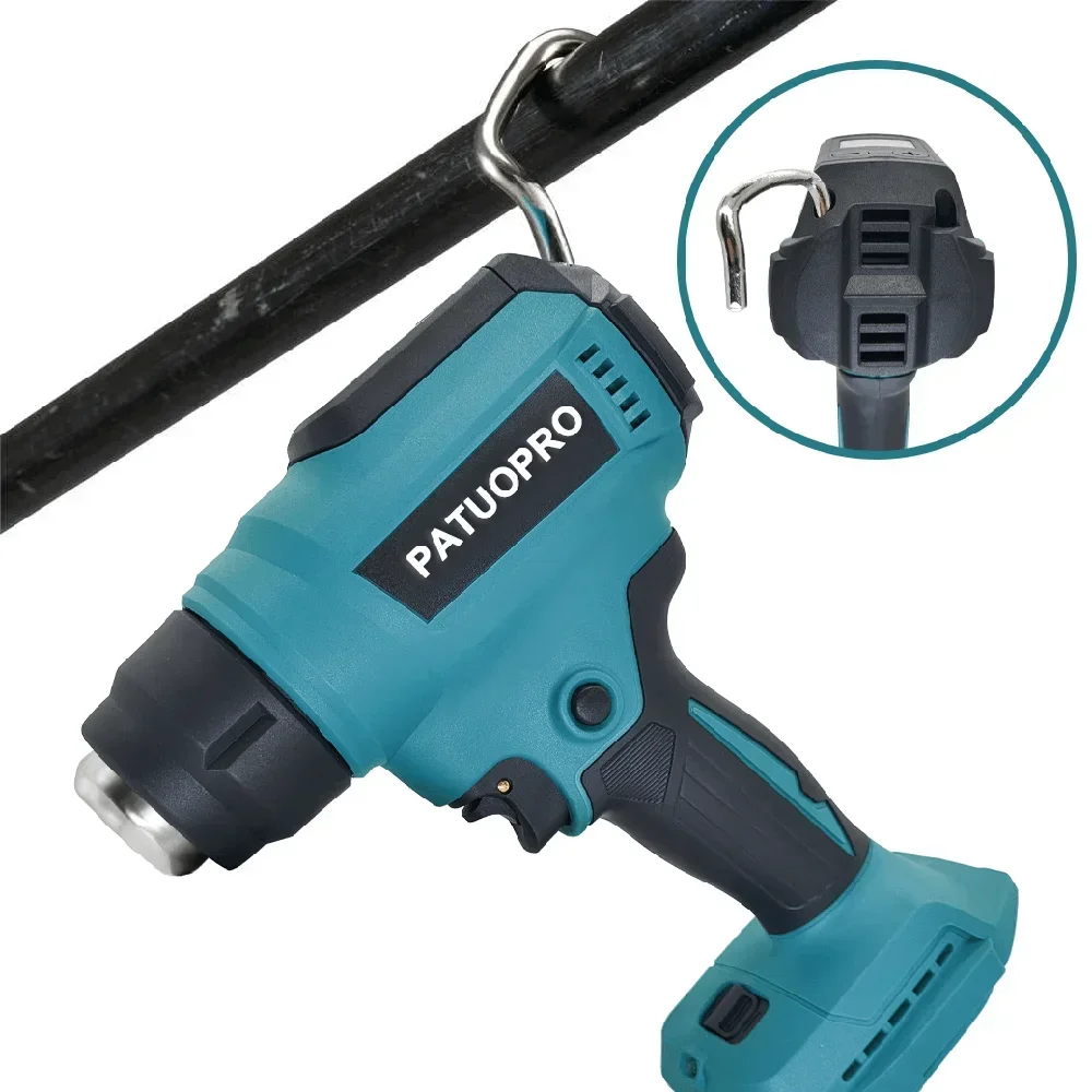 Adjustable Temperatures Heat Gun 30-550℃ LED Display Cordless Electric Hot Air Gun Home DIY Power Tools For Makita 18v Battey