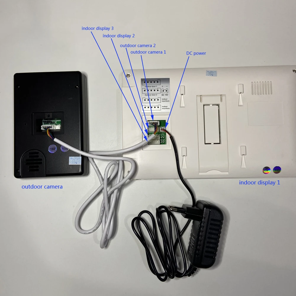 7インチカラーディスプレイ付きビデオドアベル,タッチパネル,有線ドア電話インターホンシステム,RFIDカード使用,ロック解除,1セット