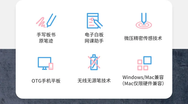 Tablet, online class homework annotation, hand-drawn painting computer handwritten drawing board