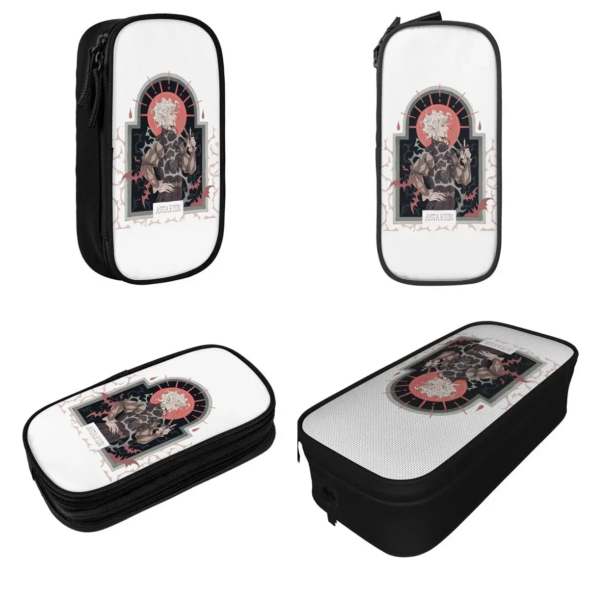 Astarion Pencil Cases Baldur's Gate Game Pencil Pouch Pen Box for Student Large Storage Pencil Bags School Supplies Stationery