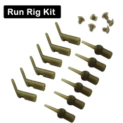 12 stücke Run Rig Kit Karpfen Angeln Zubehör Gummi Für Karpfen Führer Linie Hubschrauber Chod Haar Ronnie Rigs Ende Tackle ausrüstung