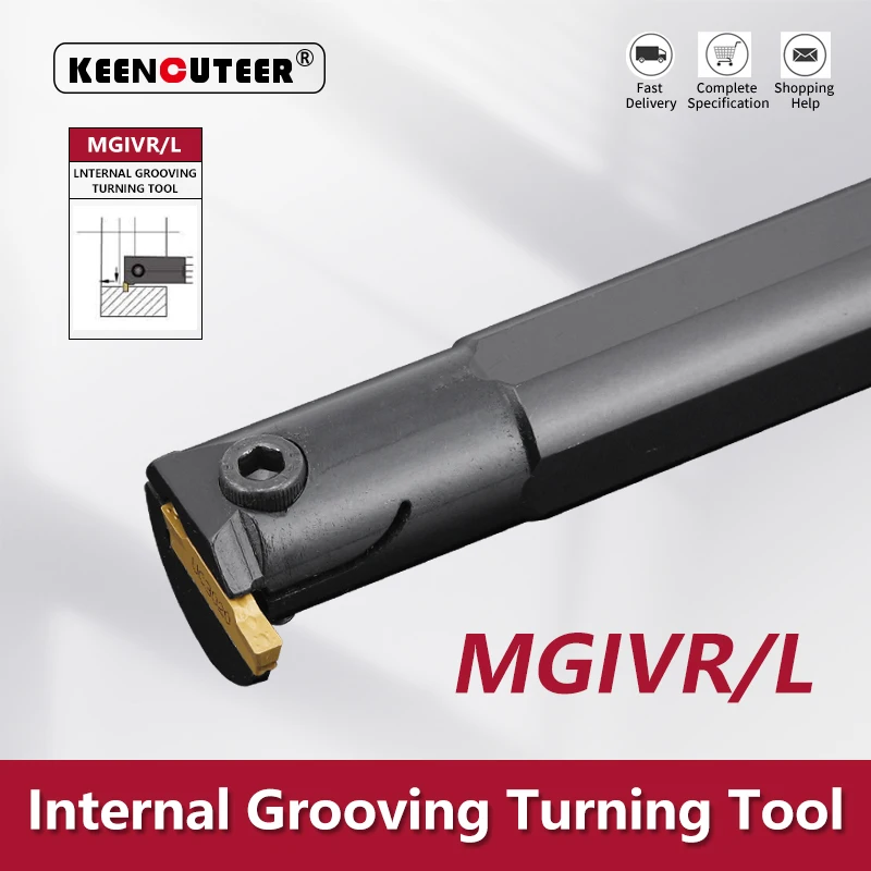 Grooving Tool Holder Haste Reta Barra de Torno Giratória Interna Mgivr2520 Mgivr3125 Mgivr3732 Mgivr L2023