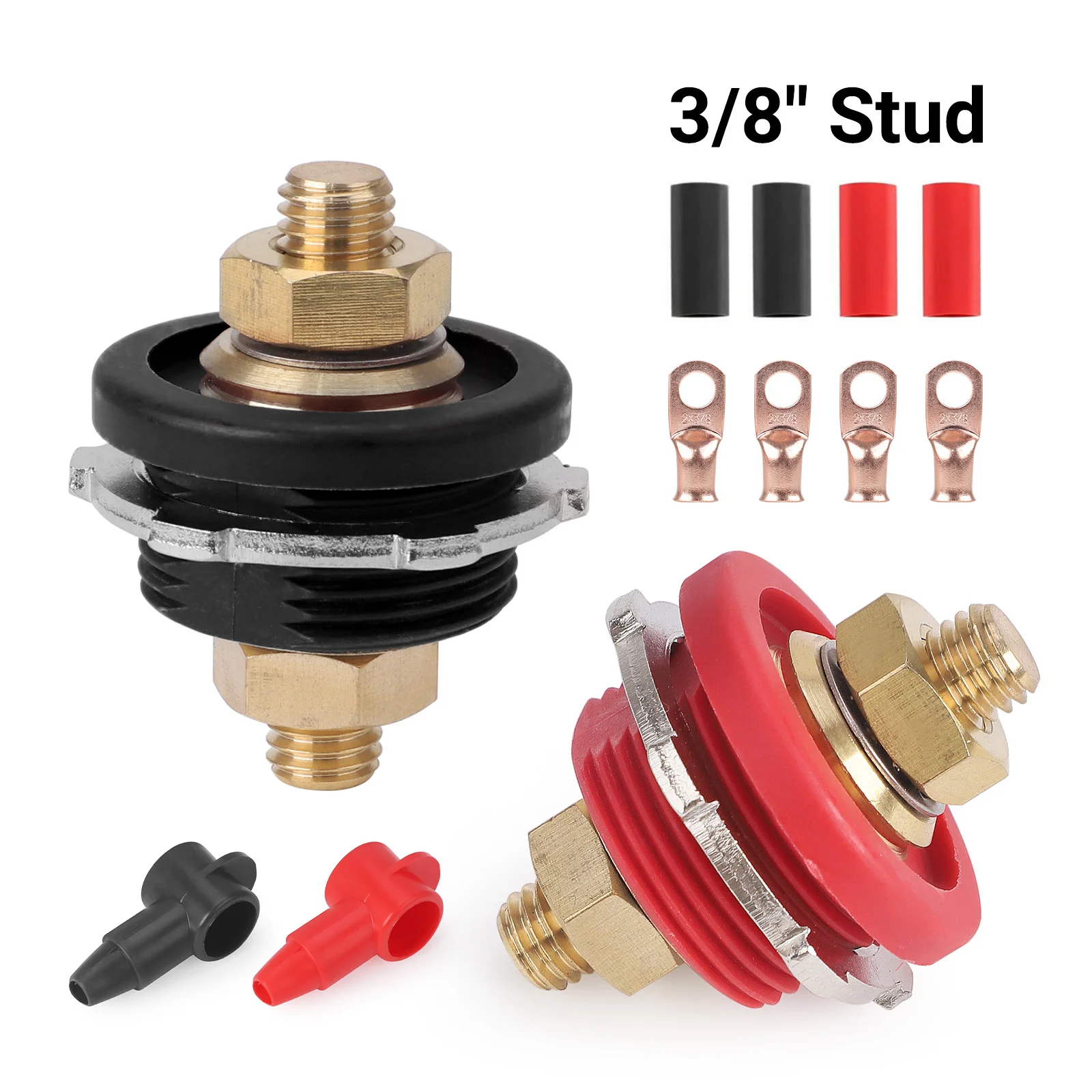 3/8 مسمار البطارية عن بعد تقاطع الطاقة 300A 24 فولت آخر محطة عدة Connecto الثقيلة لسيارة التخييم RV شاحنة قارب أداة الدائرة الكهربائية #1