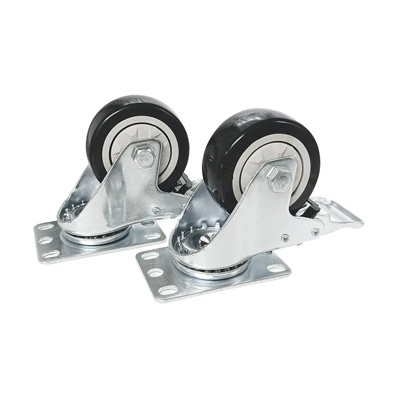 Custom 2-inch lightweight Tpr casters Industrial casters Rotary trolley sStainless steel furniture