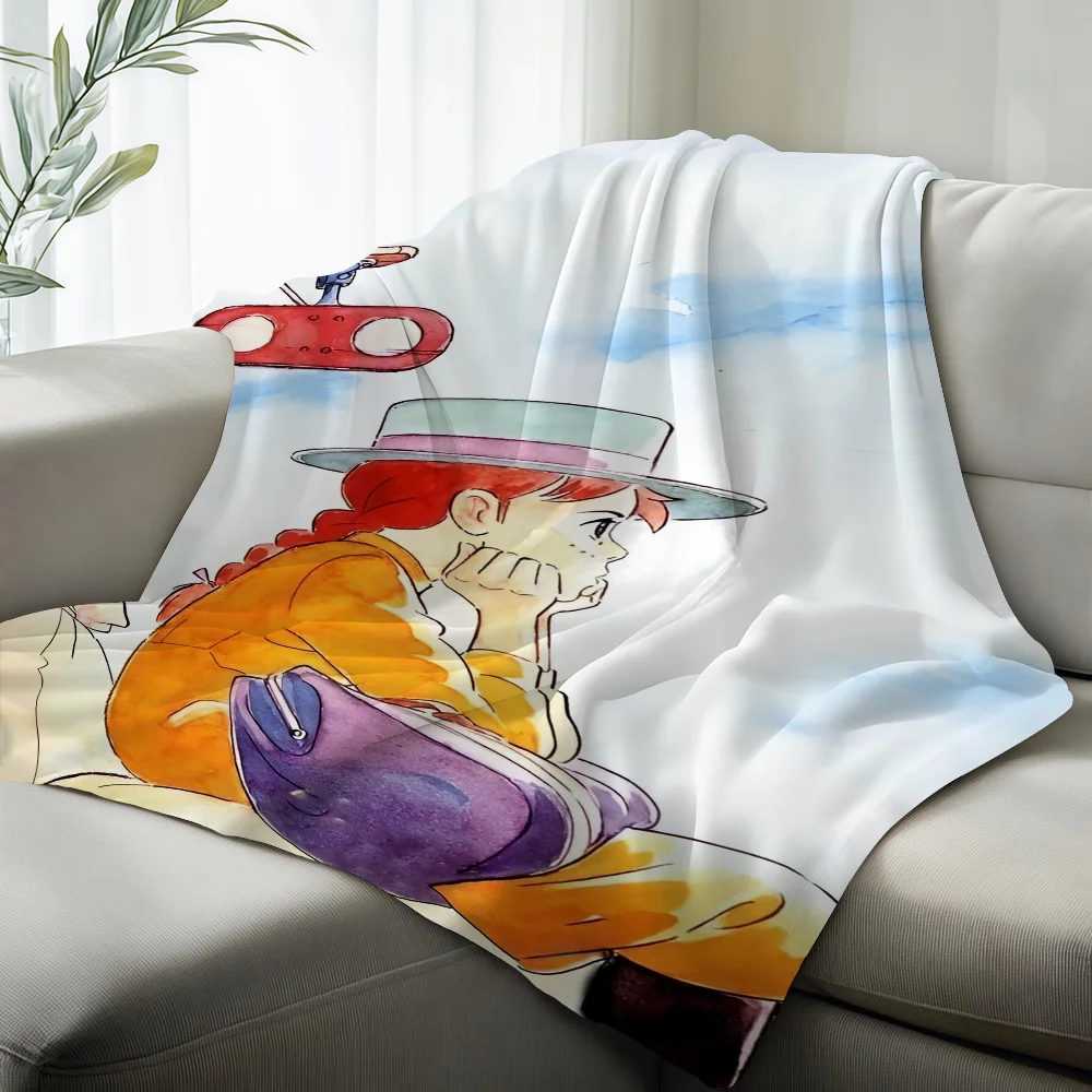 Cartoon Anne Of G-green G-gables Blanket Suitable For Sofas Beds Offices Cars Outdoor Travel An Ideal Gift For Friends Family