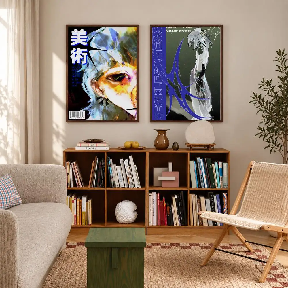 Avant-Garde Style Abstract Futurism Poster Self-adhesive Waterproof Paper Sticker Art Coffee House Bar Room Wall Decor