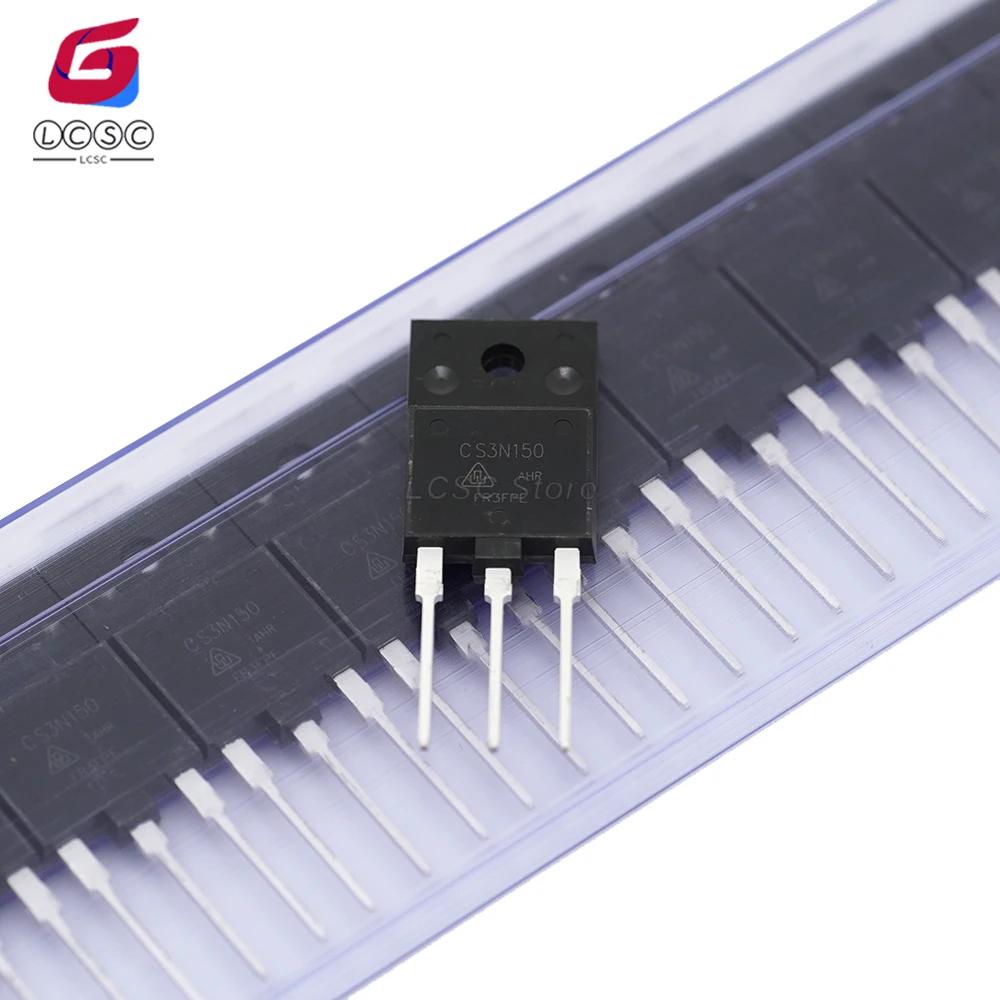 

5Pcs/Lot Original 3N150 N-Channel 1500V 2.5A/3A 63W Power MOSFET Transistor 1.5KV STFW3N150 TO-3PF Plastic Package CS3N150AHR